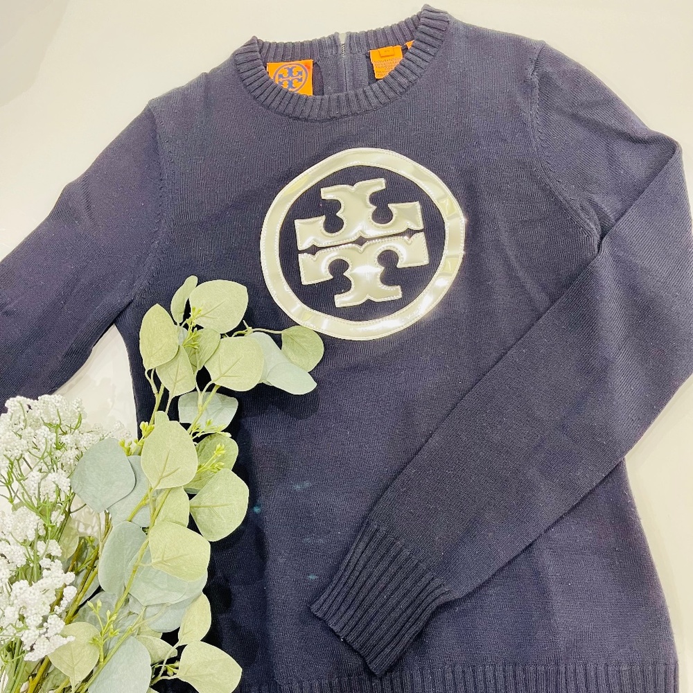Tory Burch Logo Sweater